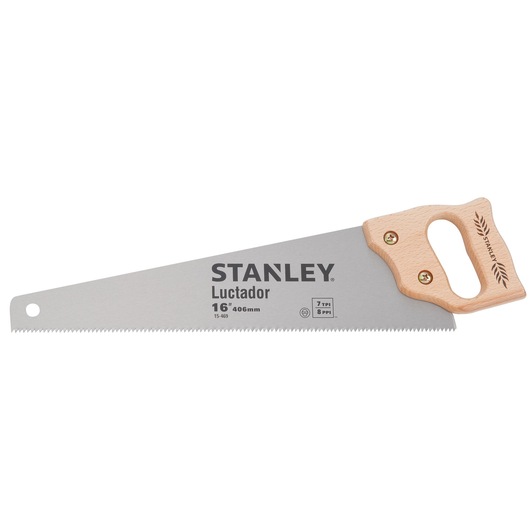 Stanley Wooden Handle Handsaw LUCTADOR HANDSAW 8 PTS 16INCH front facing