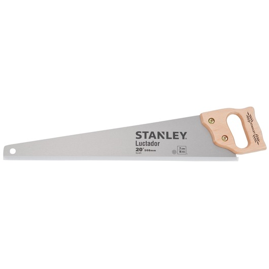 Stanley Wooden Handle Handsaw LUCTADOR HANDSAW 8 PTS 20INCH front facing